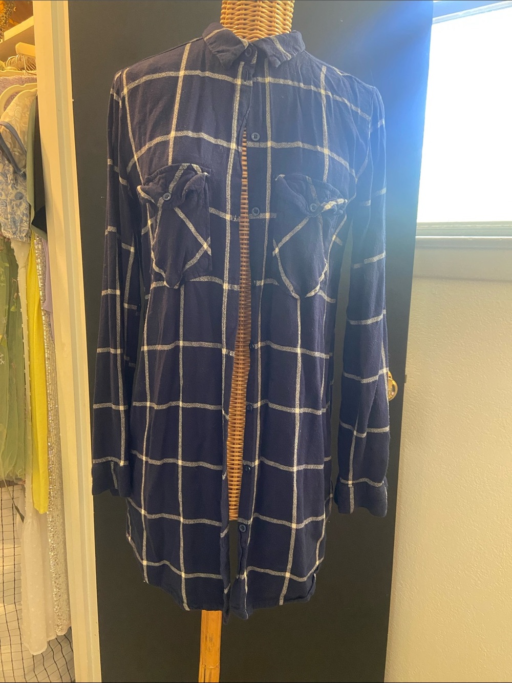 H&M Women’s Button Down Flannel Divided Size 8